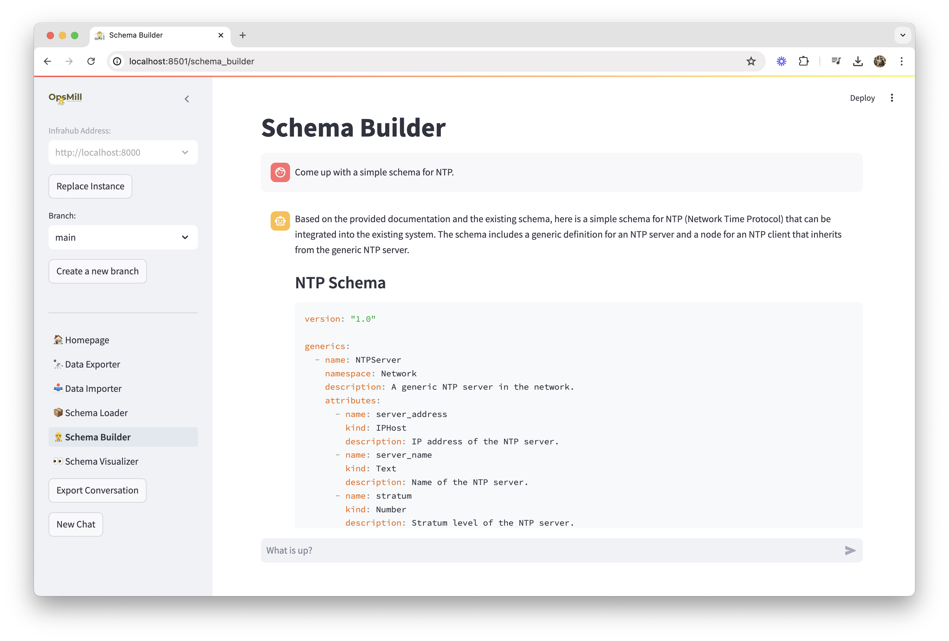 Schema builder