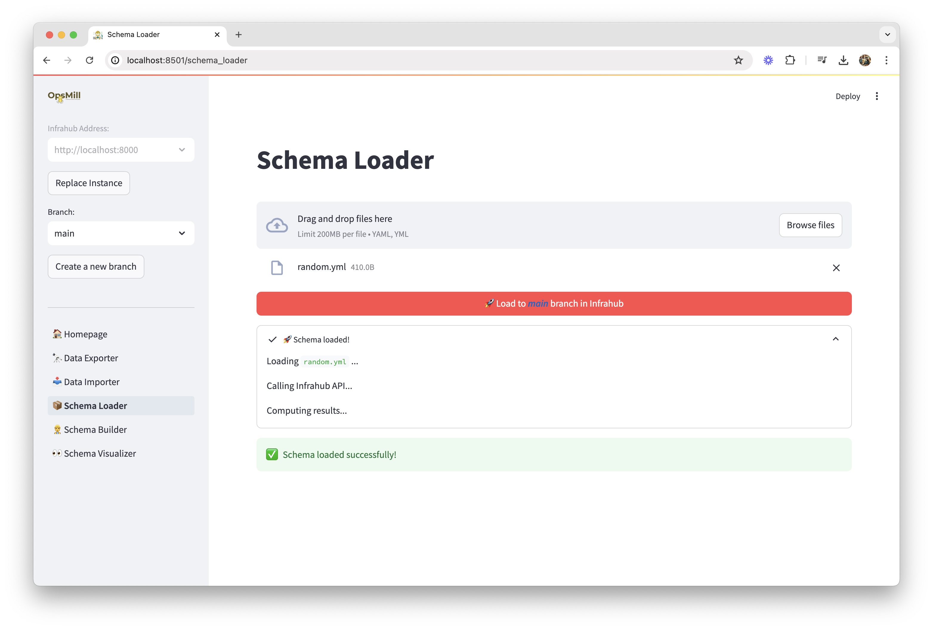 Schema loader